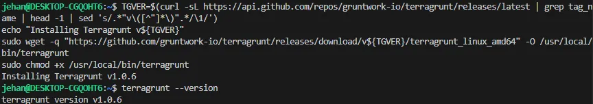 Terragrunt apply complete
