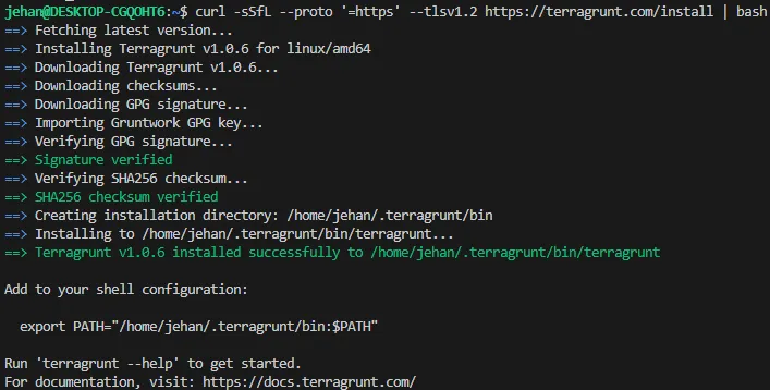 Terragrunt run — part 1